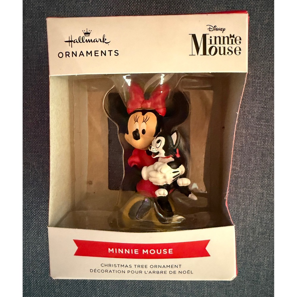 Hallmark Disney Minnie Mouse with Figaro Christmas Tree Ornament 3HCM3406 New